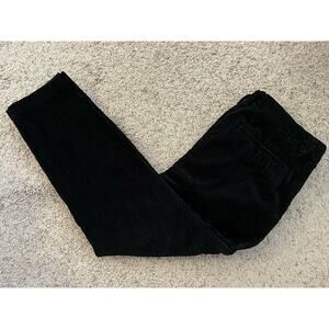 Elwood Black Pleated Tapered High Rise Women’s Corduroy Pants Size 32 Inseam 24